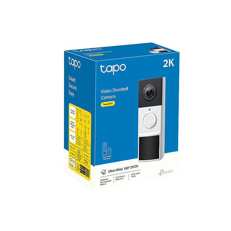 TP-Link Tapo D210 Sort, Hvid - Billede 5